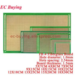 1Pc-2Pcs FR-4 Fiberglass Universal Printed Circuit Board 18*30CM 12*18 9*15cm 7*9 5*7 Prototype Pcb Breadboard 12X18 18X30 5X7