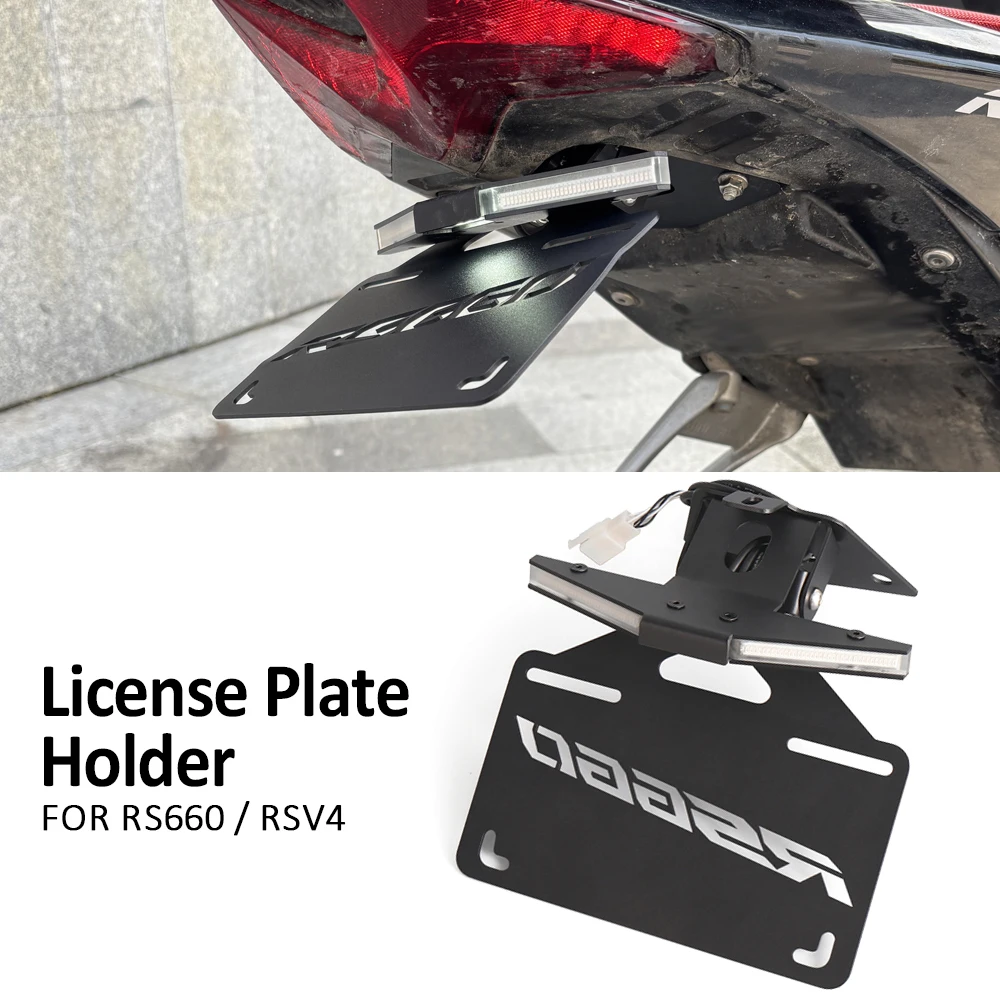 

Registration Motorcycle License Plate Holder Frame Fender Eliminator Fit For Aprilia RS660 Tuono 660 RSV4 FACTORY 2021-2024 2025