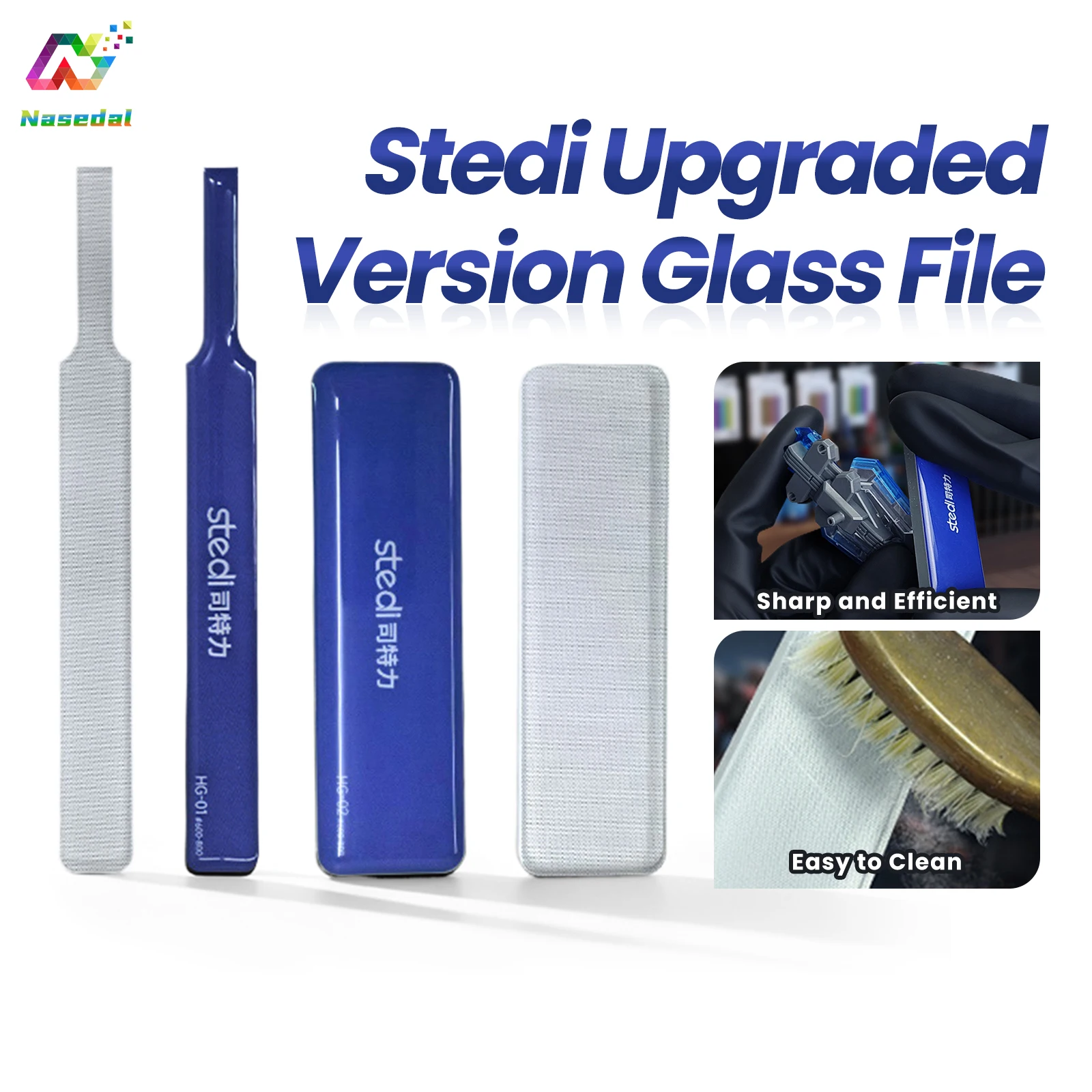 Stedi 2.0 Upgraded Glass Precision Washable File Mirror Polishing Tool For Scale Model Nub Flat Surface DIY Hobby Sanding