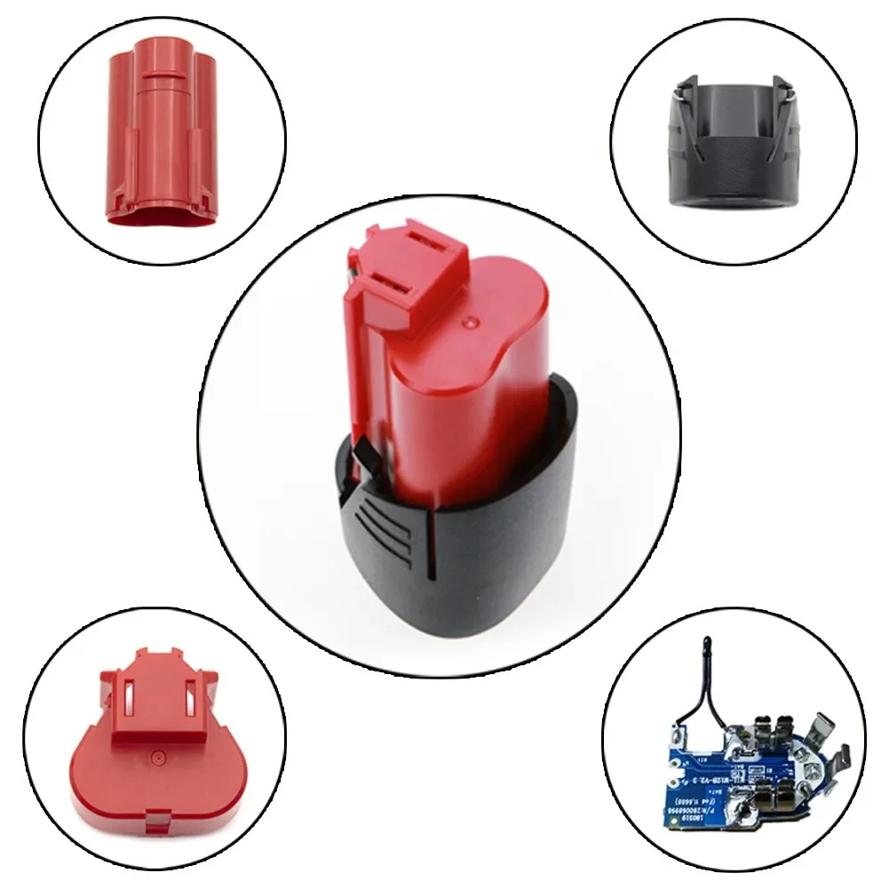 Чехол для аккумулятора Milwaukee M12, 12 В, литий-ионная батарея, печатная плата, 12 В, Ач, пластиковый корпус, набор инструментов для ремонта
