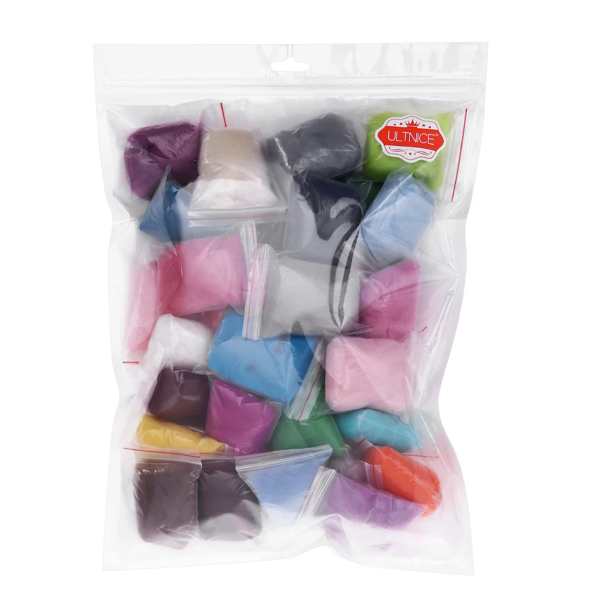 

36-Color Assorted Wool Roving Fiber Needle Felt Hand DIY Material Pack for Crafting Animals Jewelry Felting Wool