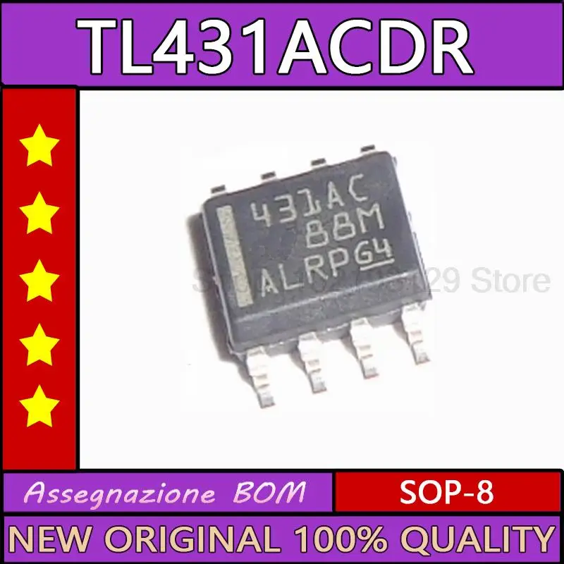 10PCS/LOT 431ac patch sop-8 brand new imported tl431acdr