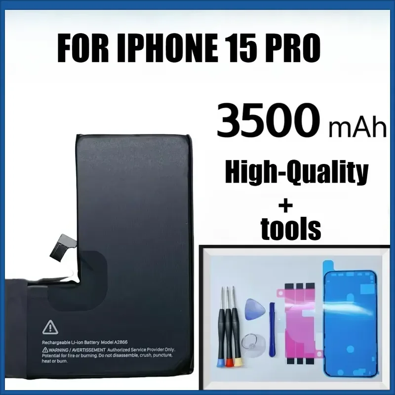 High-Quality Replacement Mobile Phone Batteries for IPhone 15 / IPhone 15 PRO + TOOLS