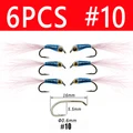 6 piezas talla 10