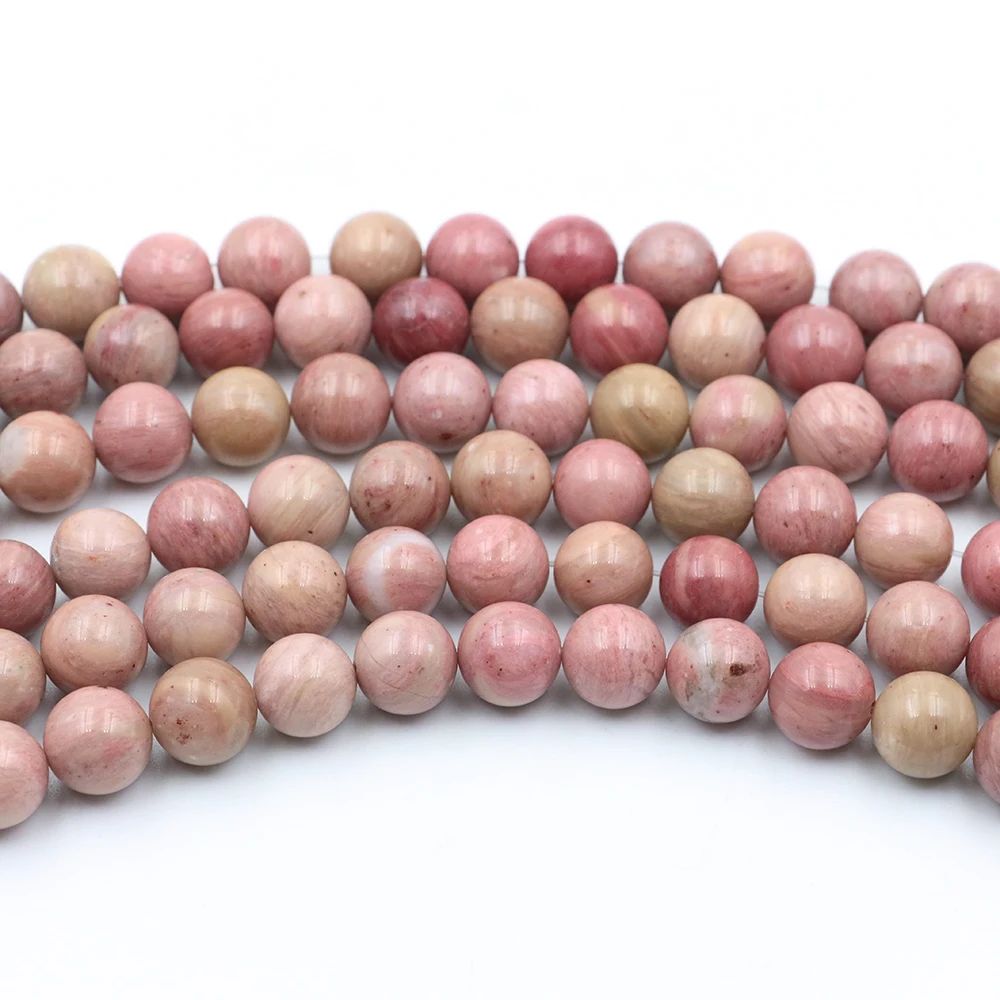 

Round Loose Gem Bead Rose Quartz Crystal Stone Jewelry Making DIY Accessories Bracelet and Necklace Wholesale 4mm 6mm 8mm 10mm