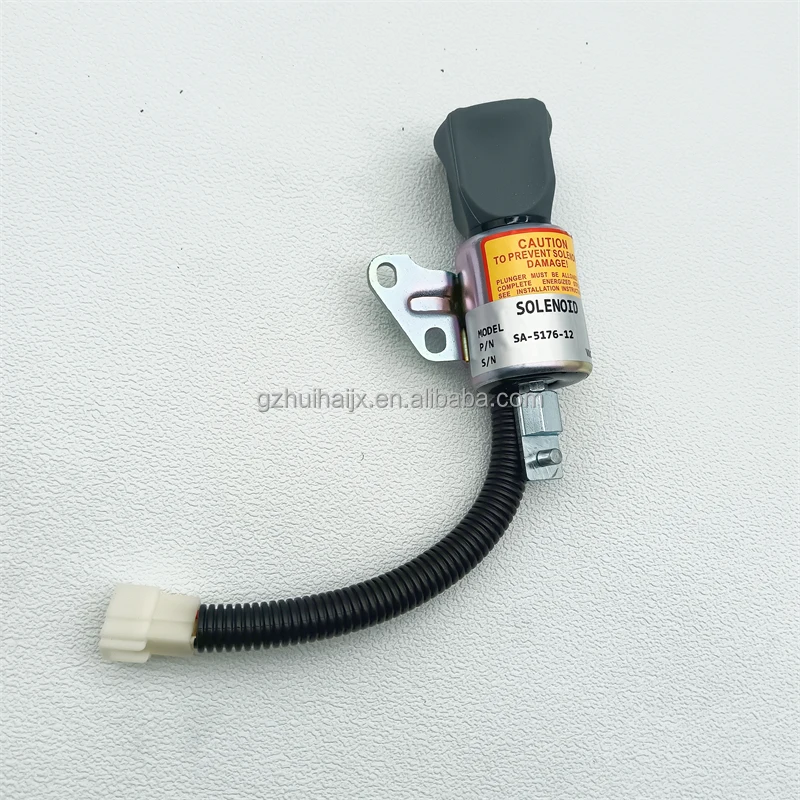 

Machinery parts 24 Volts Fuel Engine Shutdown Solenoid SA-5176-12 Fuel Stop Solenoid Control Valves SA517612