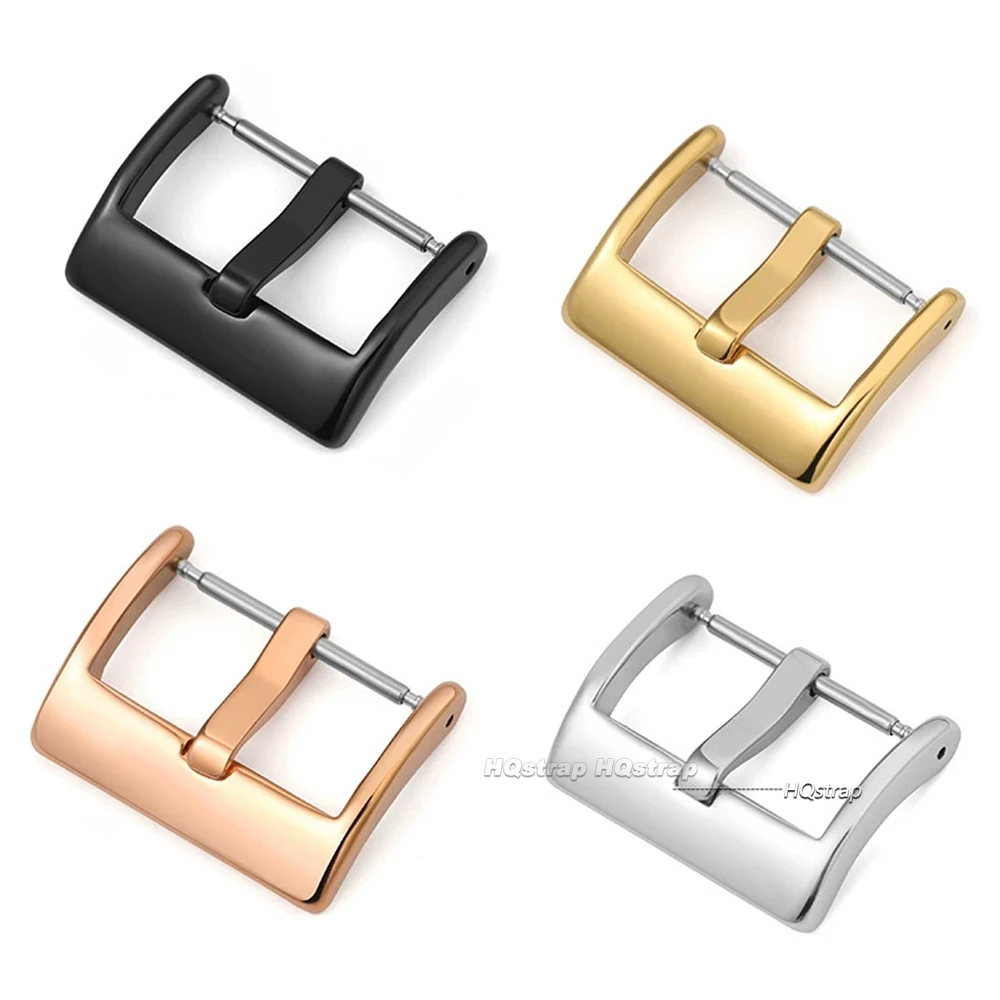 Watch Buckle 16mm 18mm 20mm 22mm Stainless Steel Watch Clasp Accessories Replacement Buckle for Leather Silicone Watch Strap