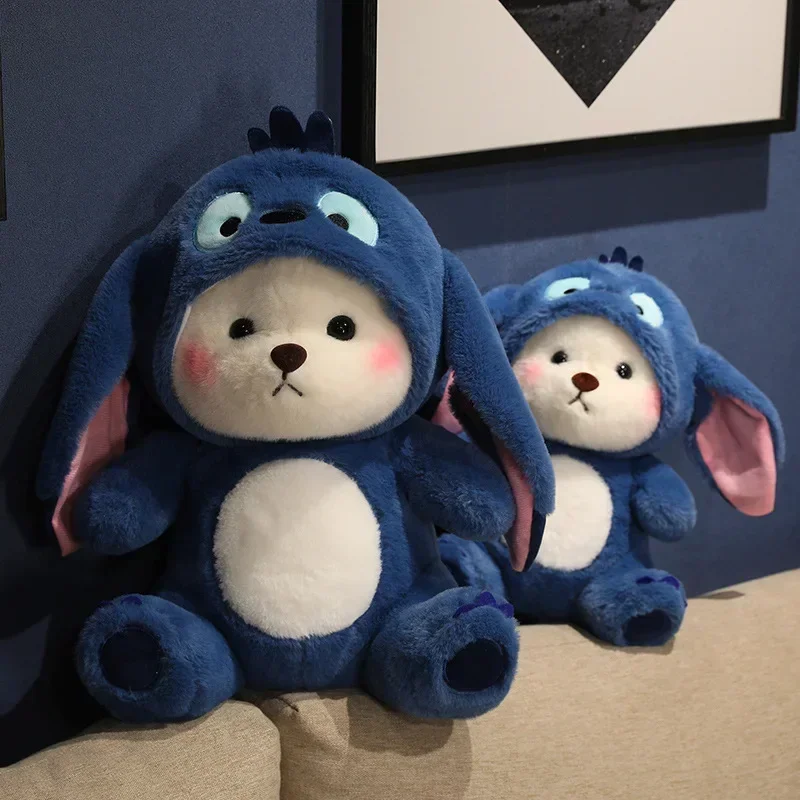 

Cute Lena Bears Stitch Plush Dolls Turn into Teddy Bear Soft Toys Children Appease Sleeping Dolls Room Decor Kids Birthday Gifts