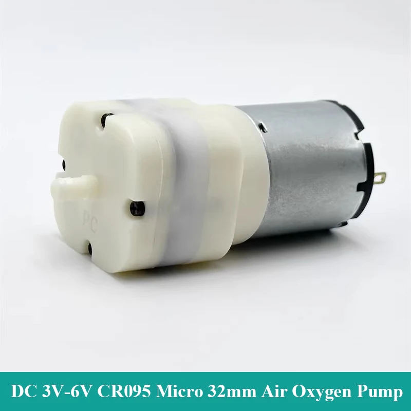 

DC 3V-6V Mini 32mm Air Pump Micro Oxygen Pressure Pump Large Flow DIY Monitor Inflator Aquarium Water Fish Tank