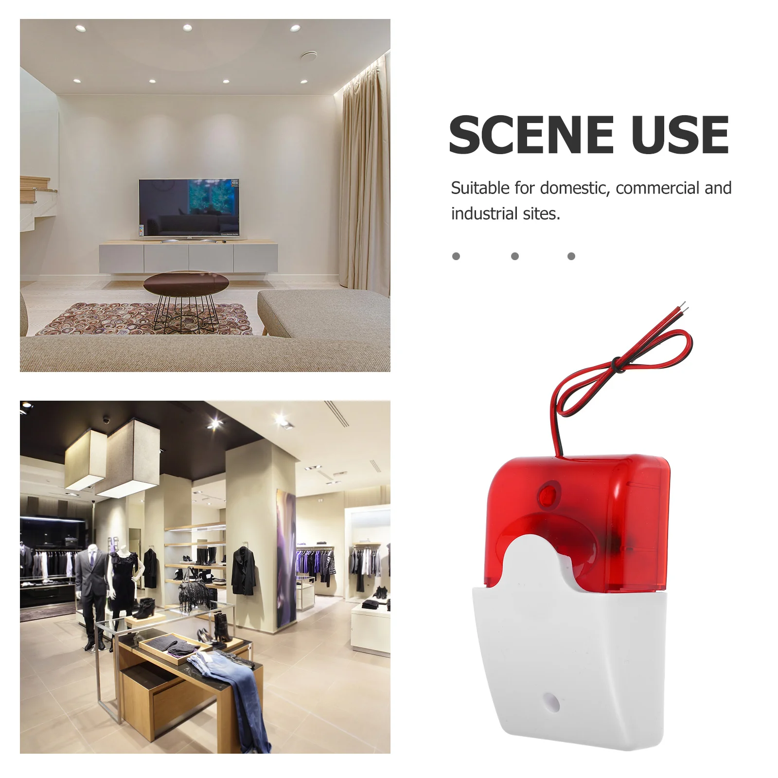 Пожарная домашняя сигнализация Офисная квартира Сигнализация с питанием от дыма Устройство пожарной безопасности