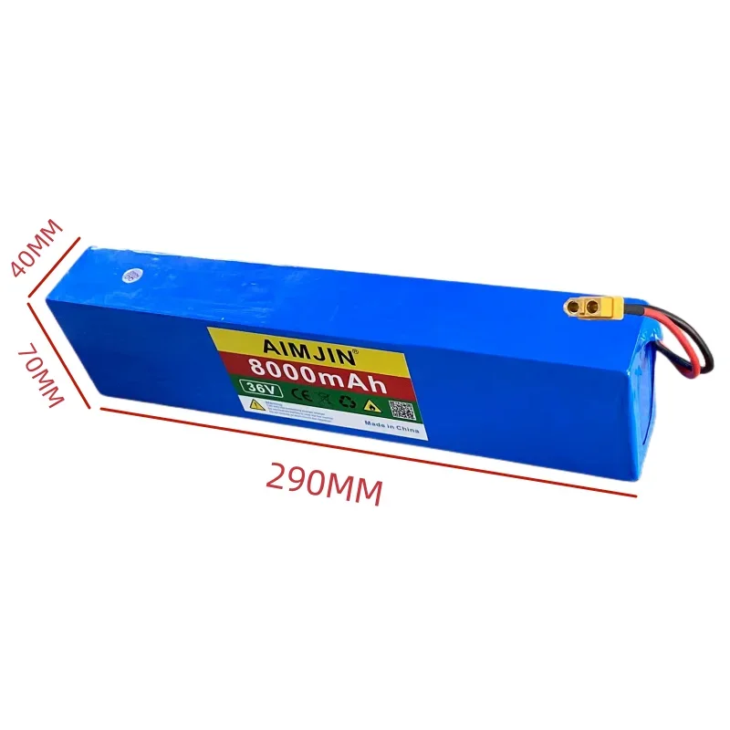Baterai skuter listrik Kugoo M2, S1, S2, S3, S3 Pro, Li-ion 500W daya tinggi kapasitas besar dengan BMS 10S3P 36V 8.0Ah