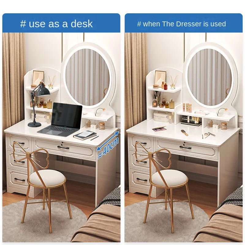 

Dresser: Bedroom: Modern and simple, European-style master bedroom dressing table, small dressing table, dressing table, storage