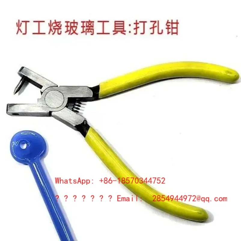 2026   Glass Burning Tool Punching Pliers for Pendant & Necklace Punching