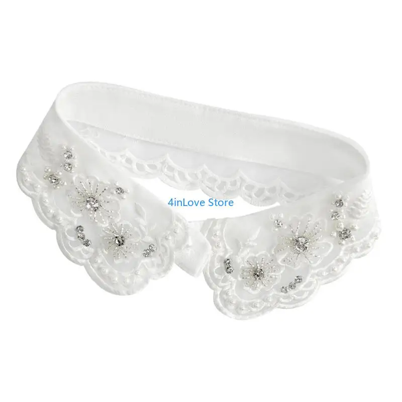 

T4MD современный искусственный жемчуг со съемным воротником из мягкой полиэфирной ткани, незаменимый для женщин