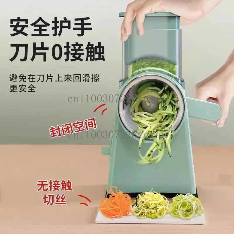 Storm vegetable cutting artifact hand guard household kitchen hand roller potato shredding shredder slicer