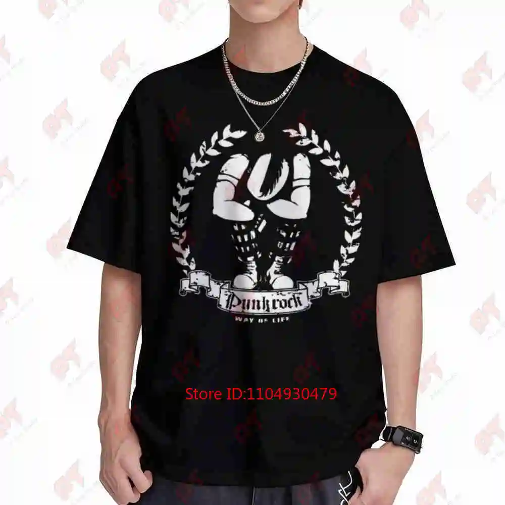 Punk Rock Spirit Of England Union Jack Short Sleeve Tee 100% Cotton T-Shirt