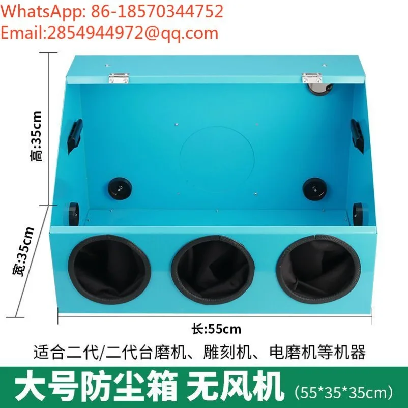 Integrated Metal Dust‑Proof Grinding Box Carving Polishing Enclosure for Amber Bead Electric Grinder Dental Handpiece
