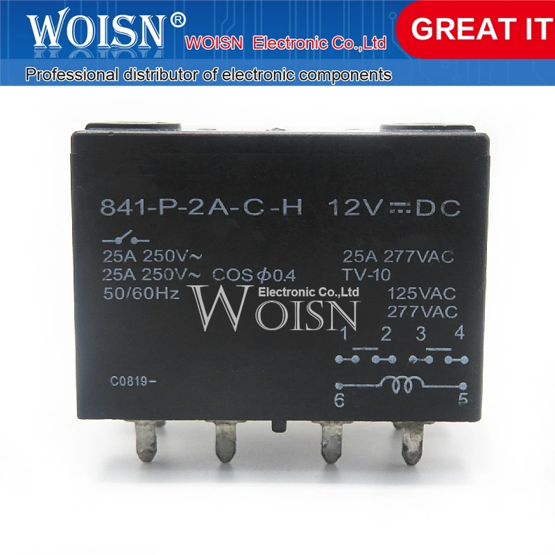 

10PCS 841-P-2A-C-H 12VDC relay