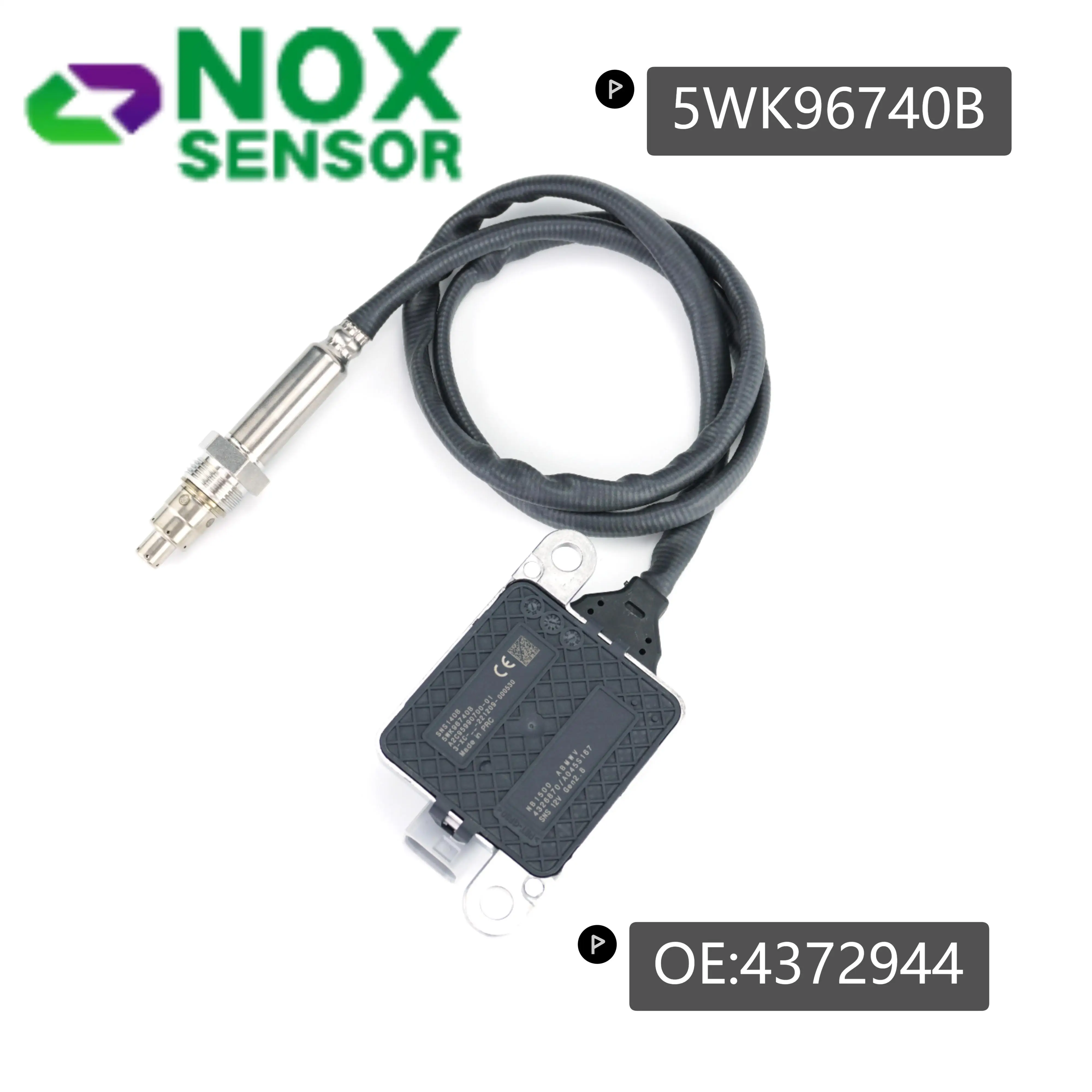 

4326870 3687930 5WK96740B Nitrogen Oxide NOx Sensor fit for Cummins 2013-18 11.9L 15L ISX15 Freightliner Kenworth