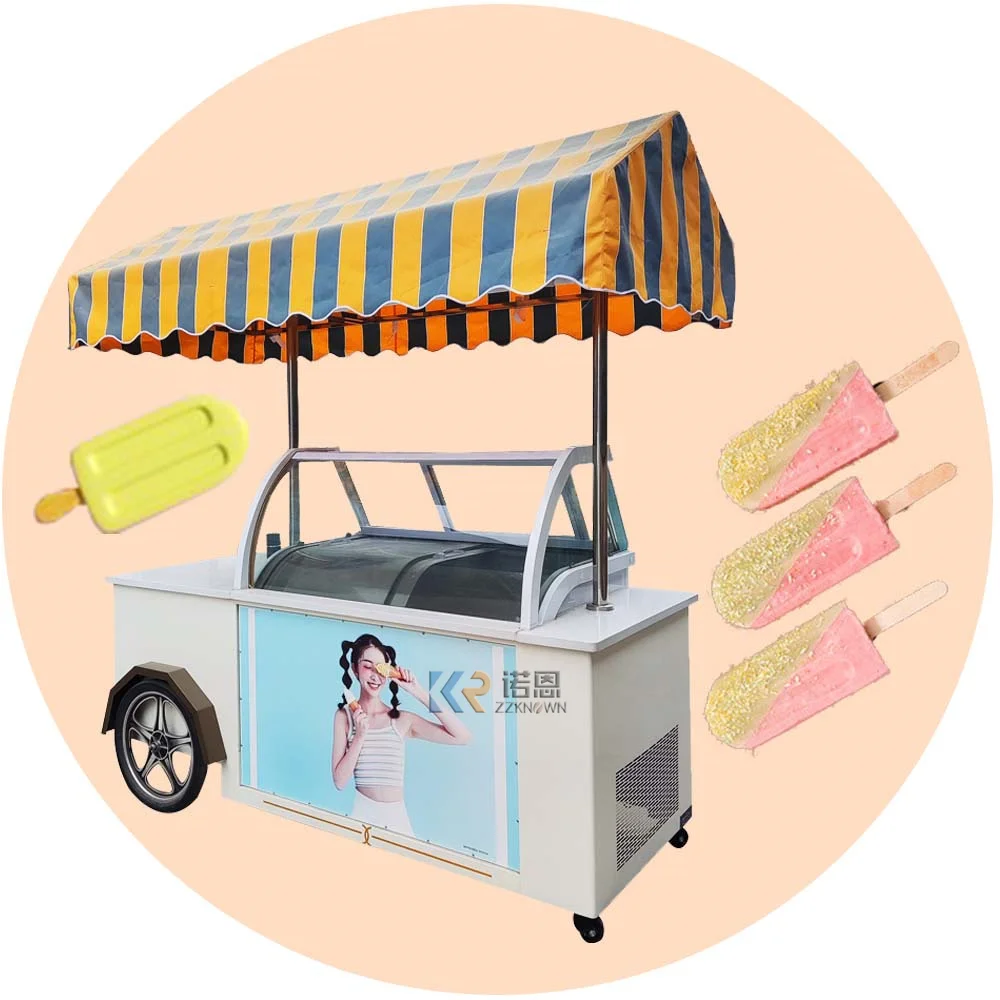 2023 Mobile Pizza Ice Cream Fast Food Cart For Sale Concession Deep Fryer Food Trailer Fast Food Truck