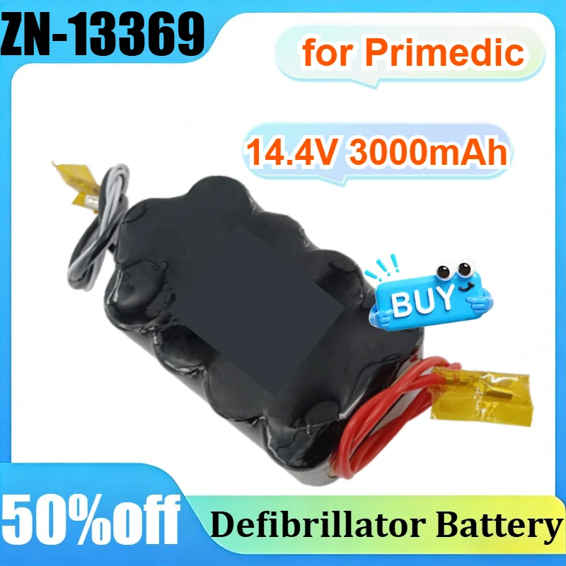 

Аккумулятор Ni-MH ZN-13369 14.4V 2500mAh/3000mAh/3500mAh для дефибрилляторов Primedic Defi-B M110 M111 M112 M113