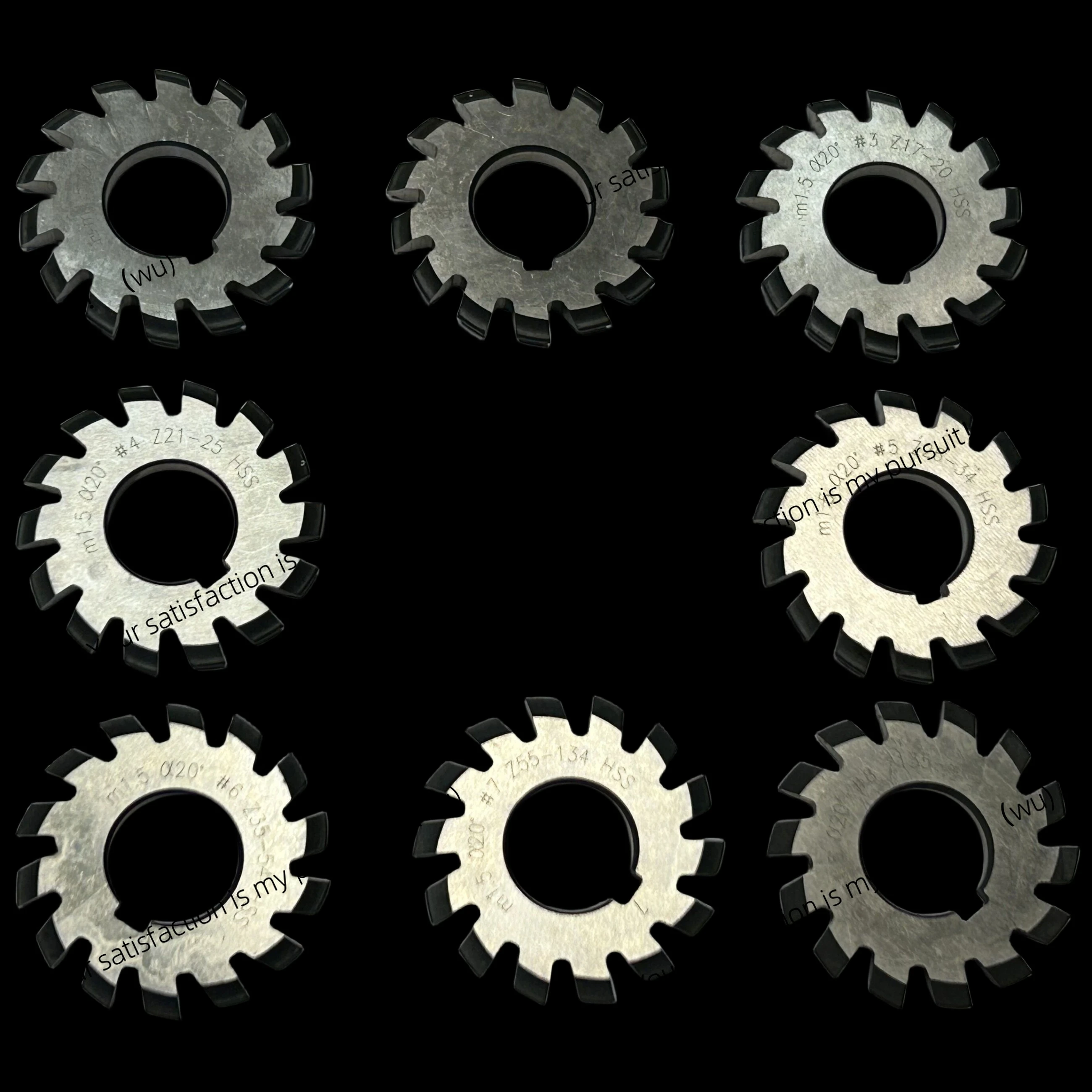 Straight cylindrical disc gear milling cutter, pressure angle 20 degrees M1 1.5 2 2.5 3 4 5 6 8 10