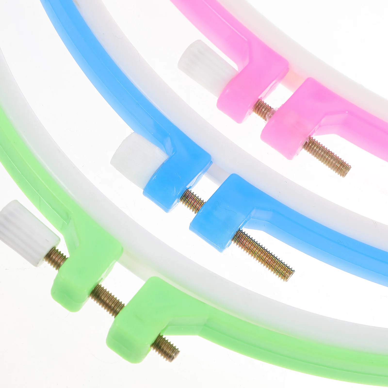 مجموعة أطواق التطريز المكونة من 7 قطع من المواد المميزة سهلة الاستخدام للغرز المتقاطعة والتطريز وحامل الغرز المتقاطعة #2