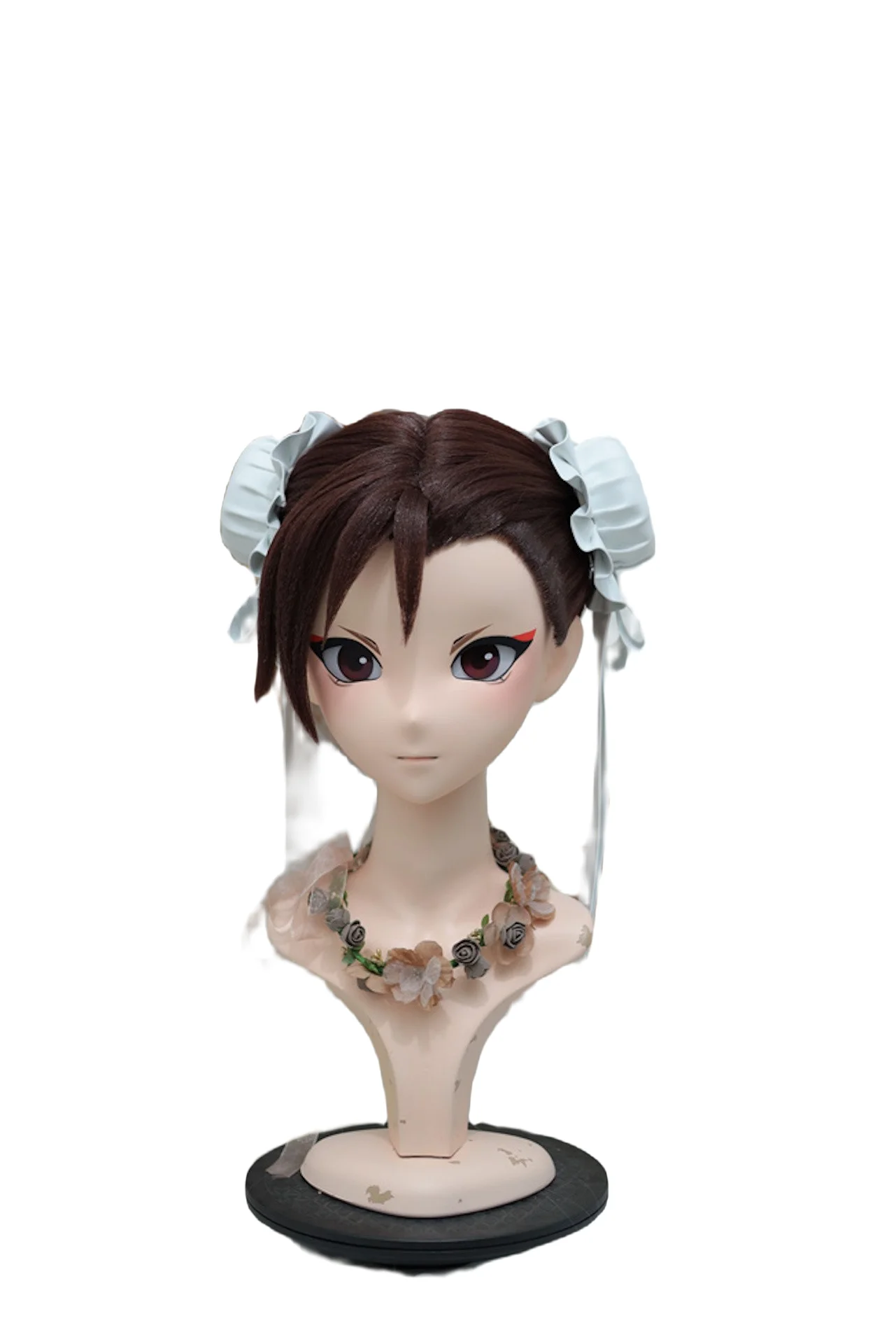 

(NFD-601) Customize Character Female/Girl Resin Kig Half Head With Lock Anime Cosplay Japanese Animego Kigurumi Mask