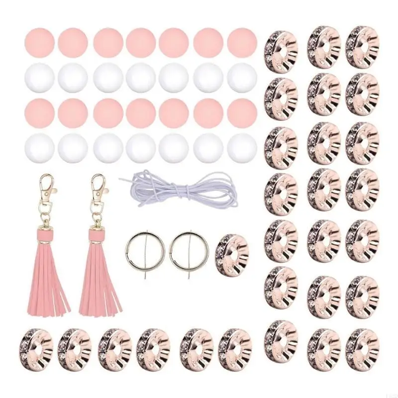 F62d Silikonperlen Bulk -Pack für Schlüsselbundarmband, perfekt für Mädchen die einzigartige und auffällige Kreationen