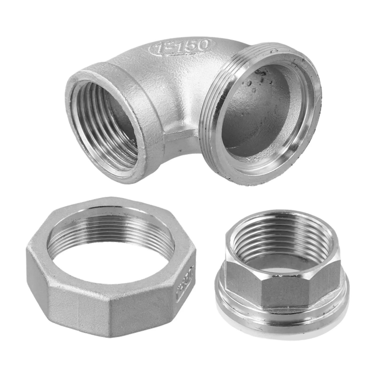 Right-Angle Pipe Fitting 304 Stainless Steel Piping System Installation As Shown In The Picture Harsh Working Conditions