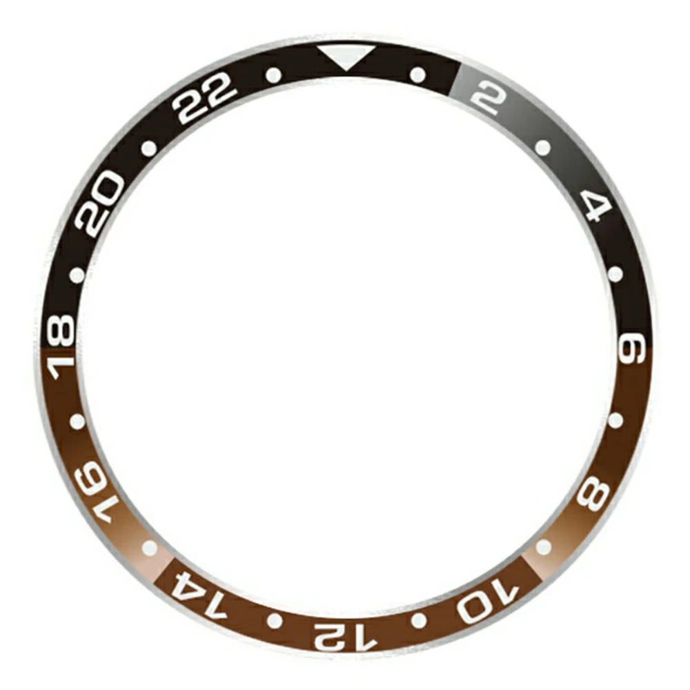 

Для Samsung Galaxy Watch 7 6 5 4 40 мм безель кольцо двухцветный защитный чехол из алюминиевого сплава - черный + коричневый