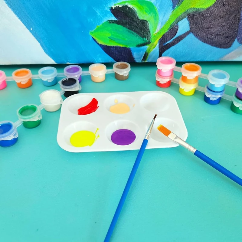 Ensemble de mini bandes de peinture acrylique pour enfants et adultes, idéal pour les fêtes d'anniversaire, les irritations à la maison, les cadeaux de chambre