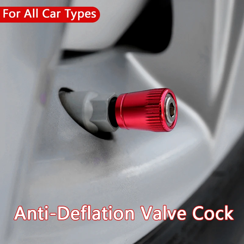 Anti-theft Car Tire Valve Cap Wheel Tires Tire Stem Air Caps Aluminium Alloy Airtight Cover Nozzle Universal Styling Accessories