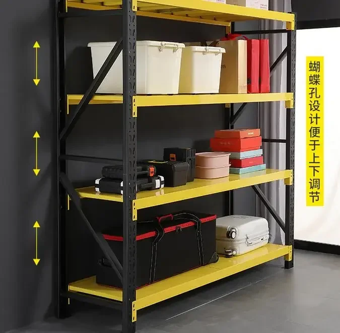 Shelf Warehouse Storage Multi-layer DIY Combination Thickened Shelf Display Storage Heavy-duty Load-bearing Subway Shelf