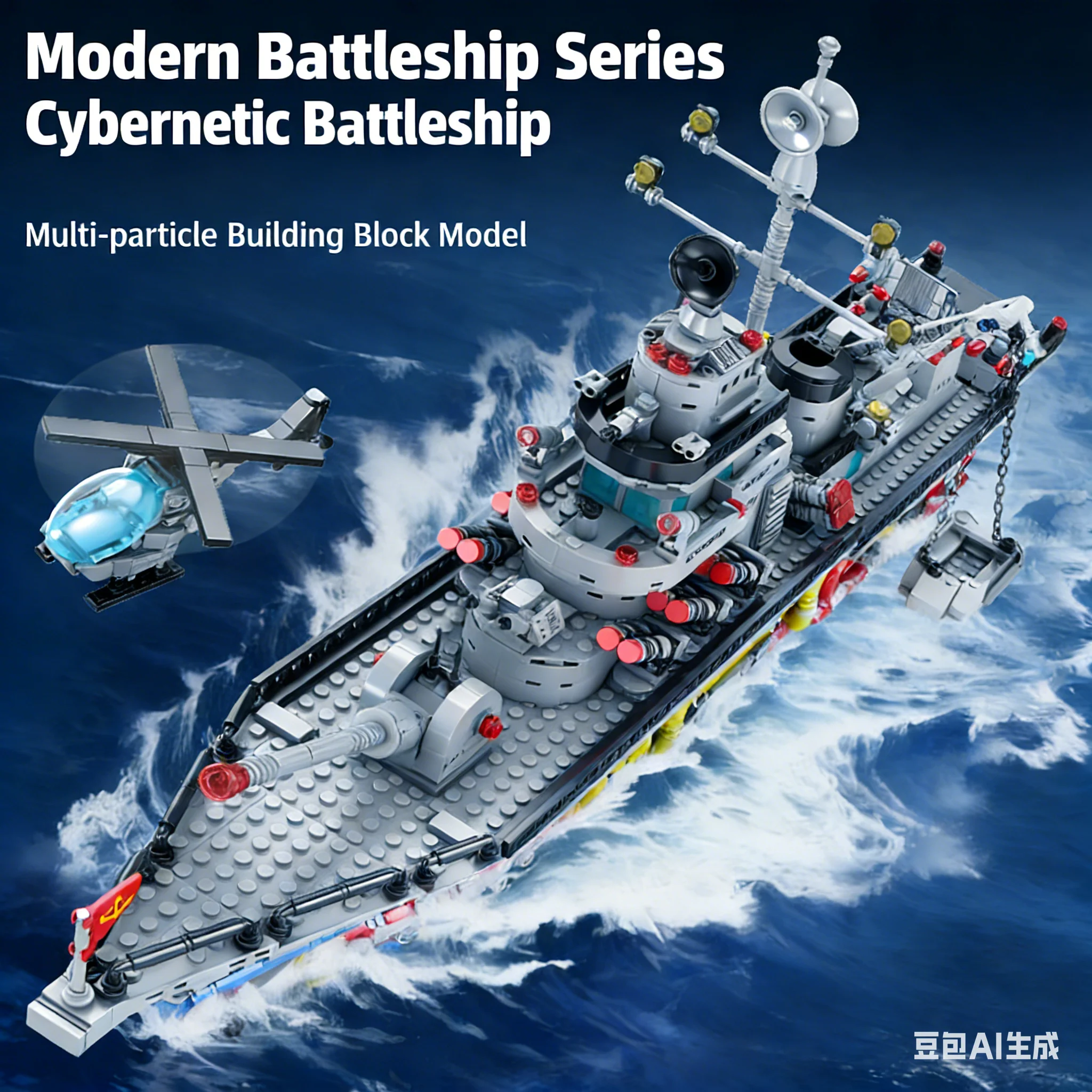 

Военная военная колесница, строительные кирпичи-военный корабль, лодка, модель самолета, строительная игрушка, подарок на день рождения для мальчиков