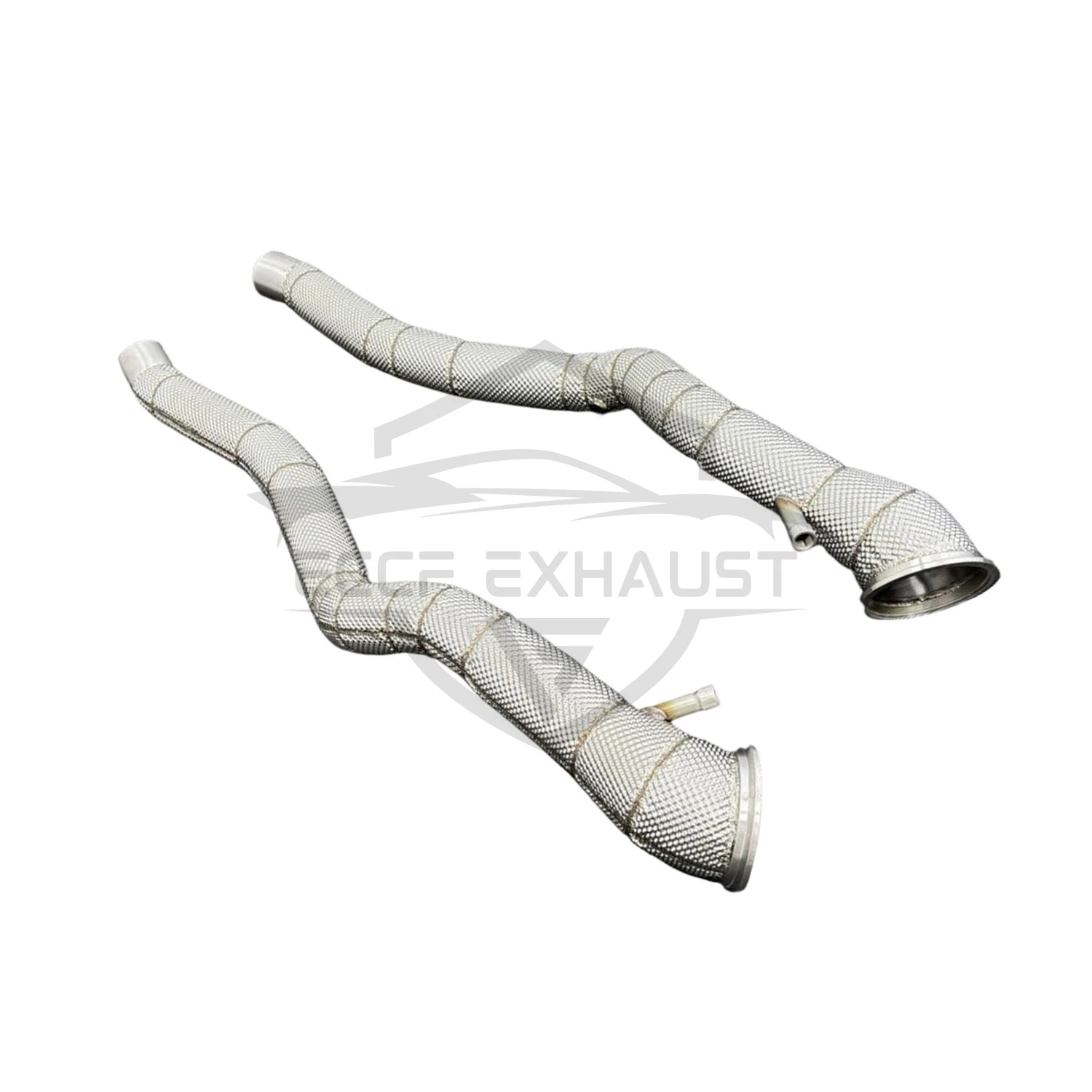 

Stainless Steel Sports Downpipe With Heat Shield For Ferrari F12 Aggressive Exhaust Sound High Flow Performance Upgrade
