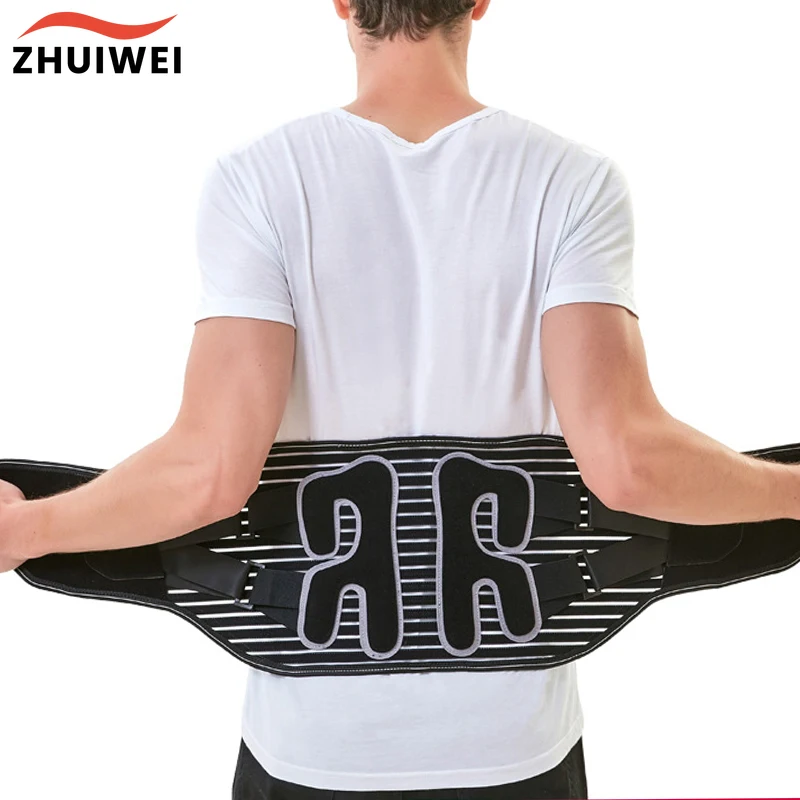 

Back Support Lower Back Brace provides Back Pain Relief - Lumbar Support Belt for Men and Women Keeps Your Spine Straight Safe