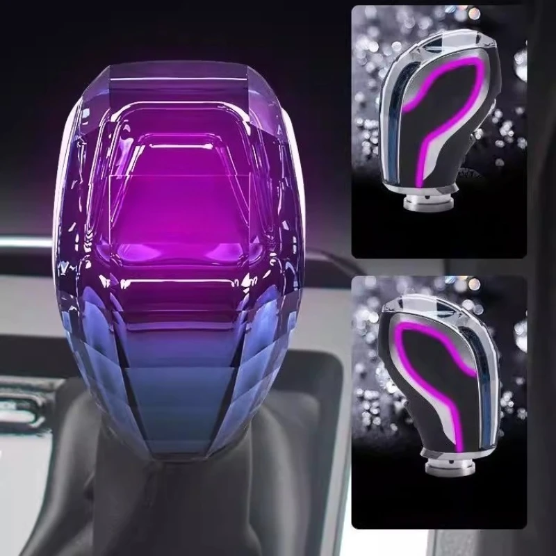 

Для Kia Forte/K3/K5 (DL3)/Optima/Sorento/Seltos/Sportage Gen 4 2011-2021: Хрустальная светящаяся ручка переключения передач/рычаг КПП