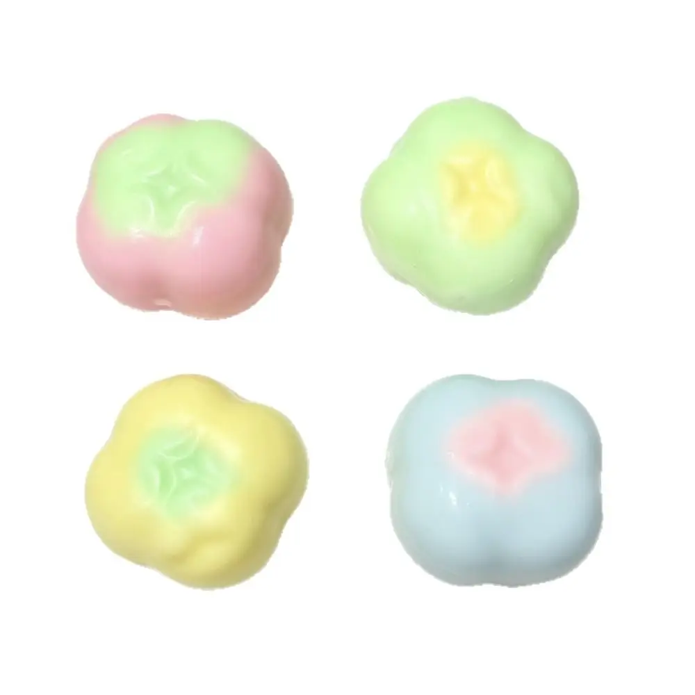 Persimmon Shape Wax Cracking Squeeze Toy Crispy Feel Handmade Craft Crispy Stress Balls Crackable Texture Crunchy Sound Ball