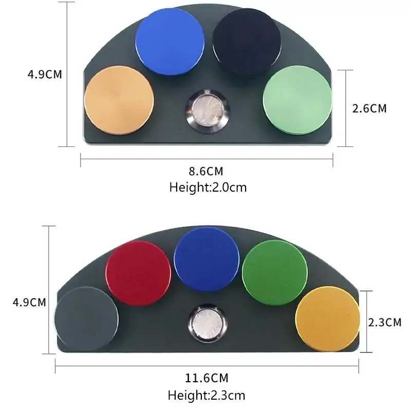 Watch Oiler Kit Alloy Five Holes Watch 4 5 Oil Dishes Oil Cup Dishes With Cover Watch Repair Tool for Watchmaker