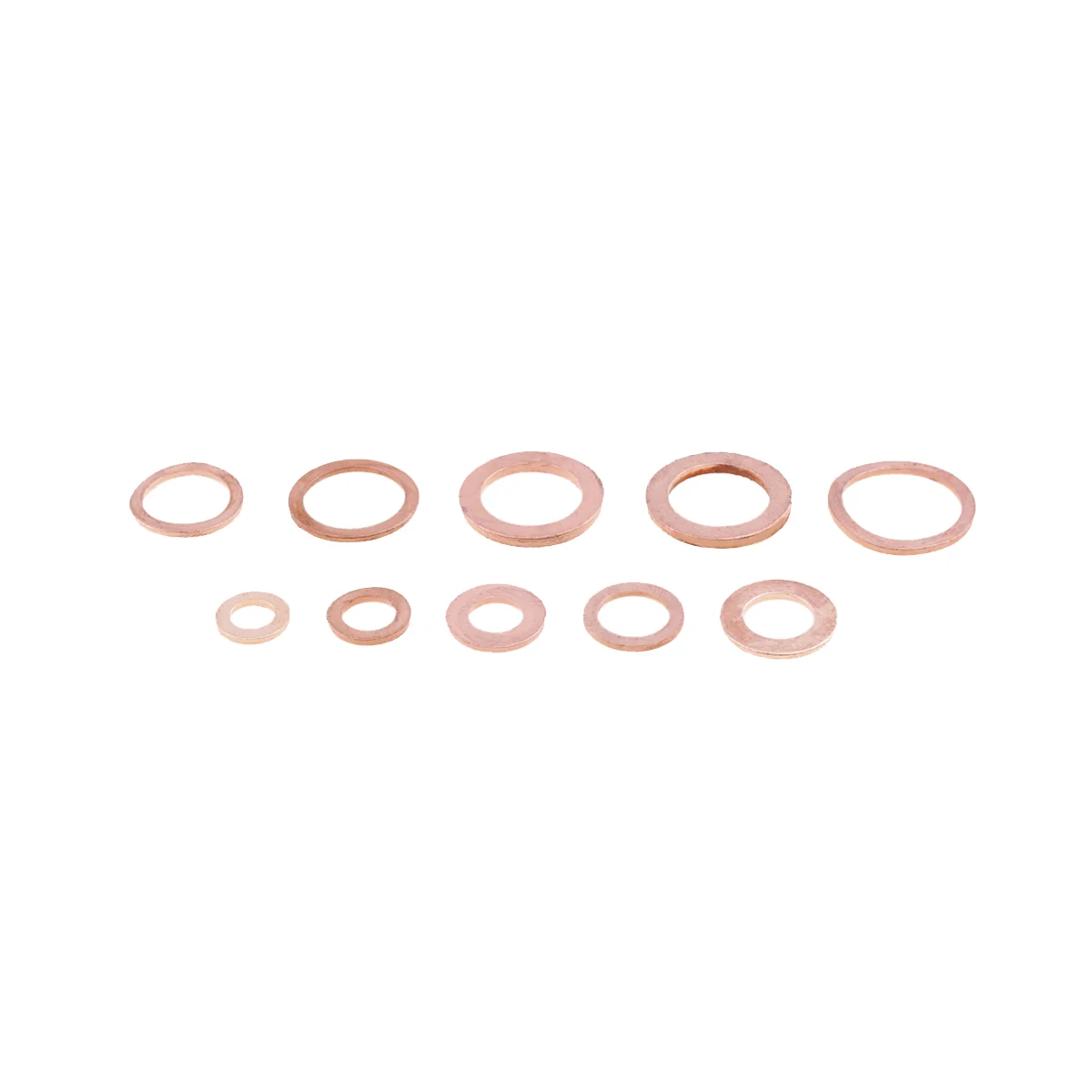 200 шт. набор медных шайб, прокладки, гайки, болты, плоское уплотнительное кольцо, аксессуары в ассортименте, Комплект прокладок для масла двигателя автомобиля