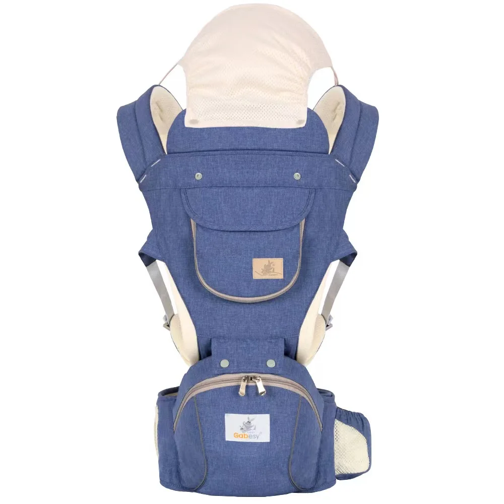 Ergonomisches Baby liefert Baby trage mit Hüftsitz aus weicher Baumwolle 3 in 1 Baby trage mit Hocker für Neugeborene zu Hause im Freien