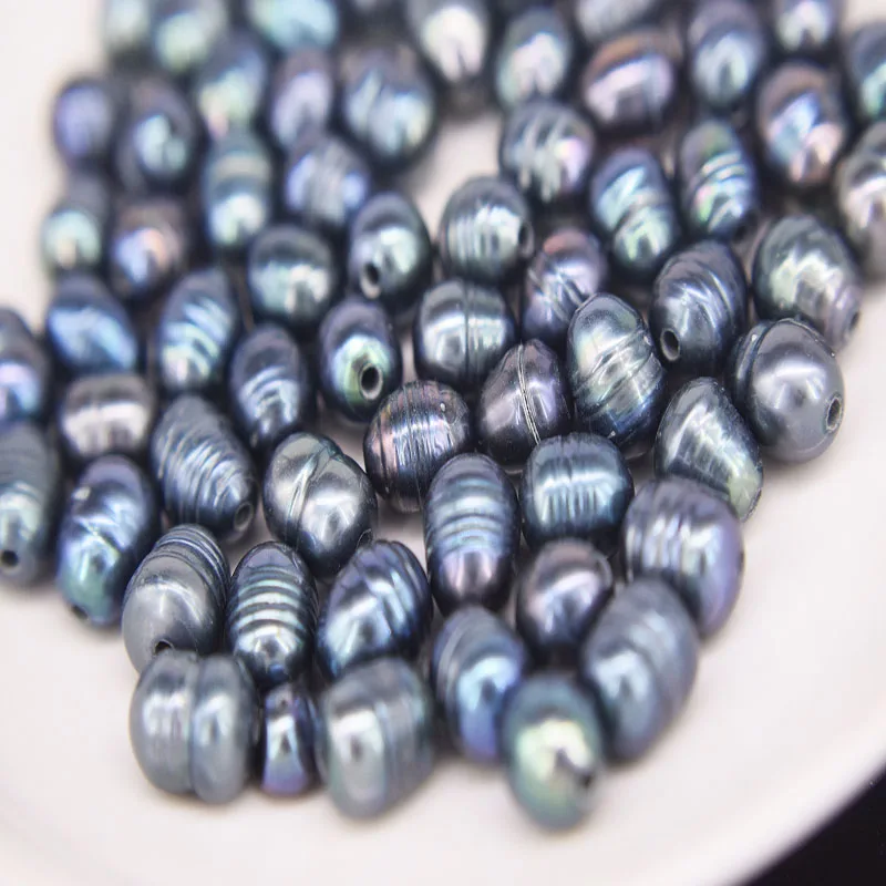 Loose beads 10pieces big hole freshwater pearl 10-13mm egg  white nature FPPJ wholesale