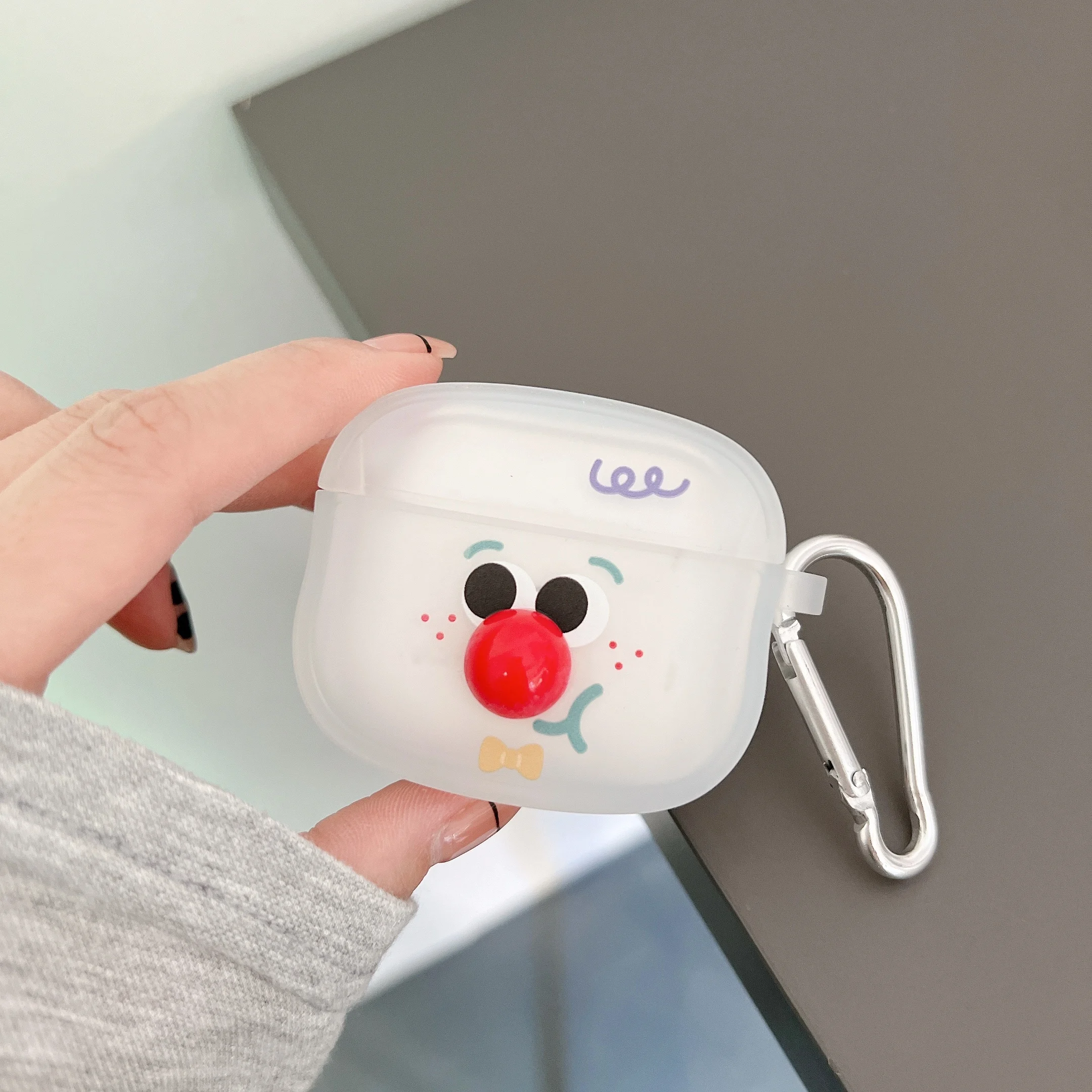 Case for Apple AirPods 1 2 Pro 3rd Generation Case Soft 3D Snowman Cute with Keychain Fundas Earpods Cover for AirPods Pro Case