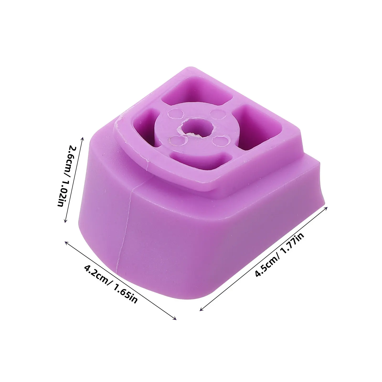 Children's Roller Skate Brake Block Replacement Purple Shock Absorbing Durable Brake Pad for Kids Roller Skates Safety Stopper