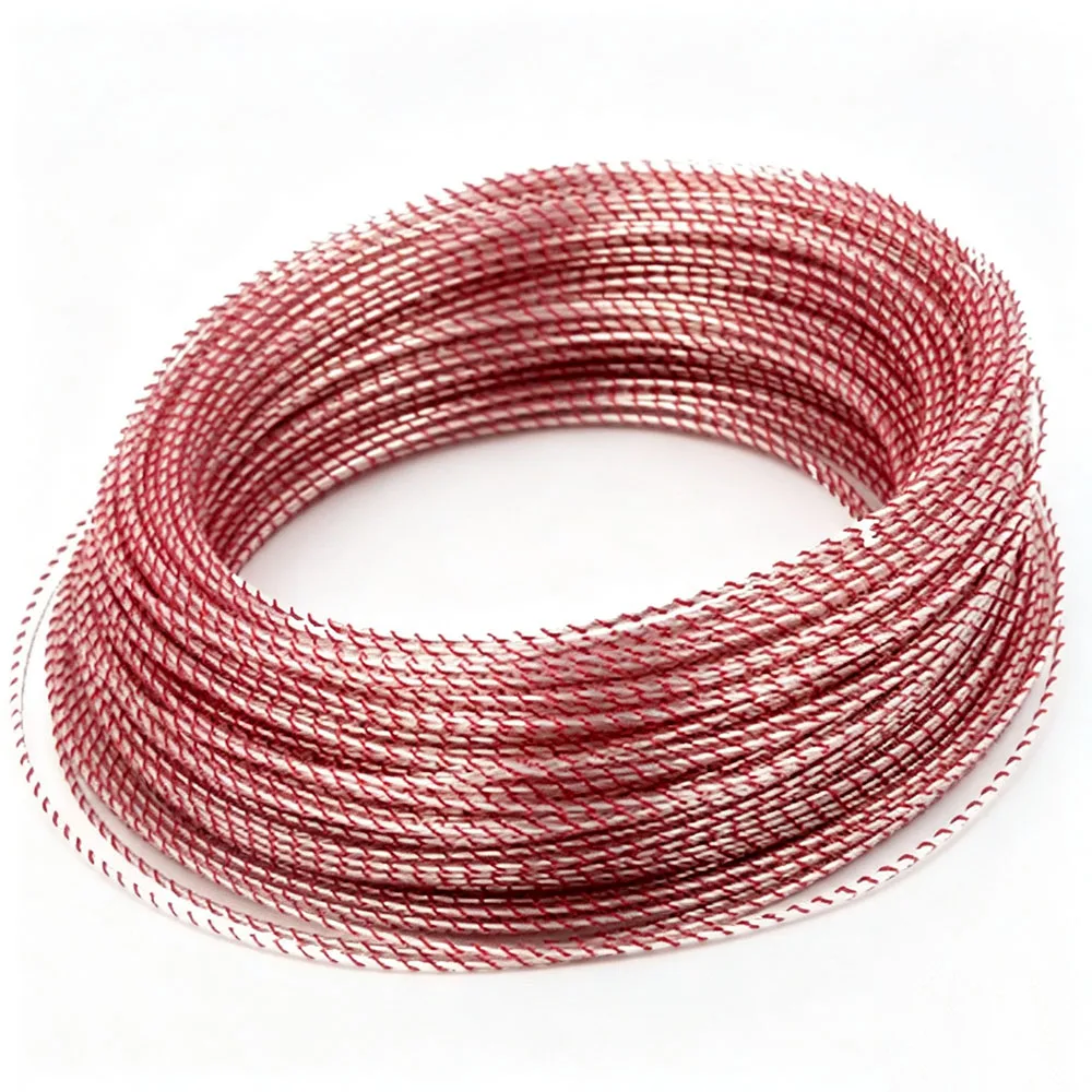 High Quality 10m 7N copper pure Silver DIY Top-rated Speaker Audio Signal Cable 3MM Headphone Cable signal Jumper cable