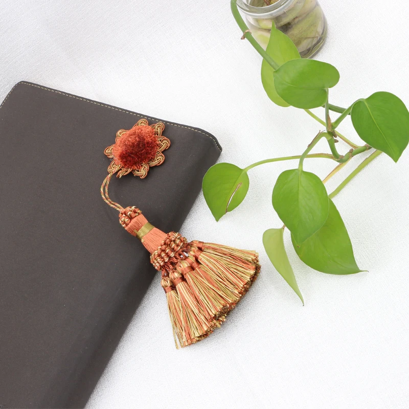 1pc Polyester Flower Curtain Tieback Room Accessories Curtains Tassels Fringe Green Hanging Pendant DIY Small Tassel Hang Balls