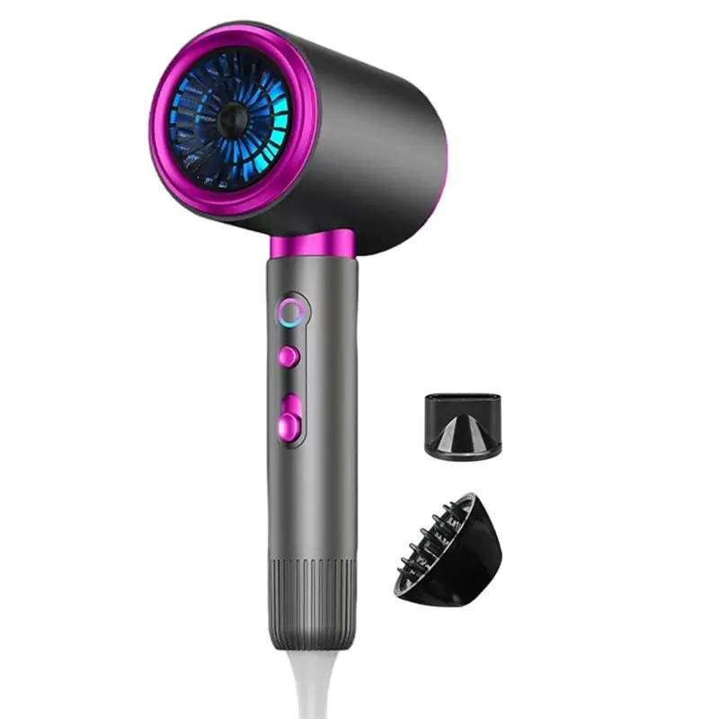 AA20-High-Speed Hair Dryer 2400W High-Power Silent Constant Temperature Hair Care Home Hair Salon Hammer Hair Dryer EU Plug
