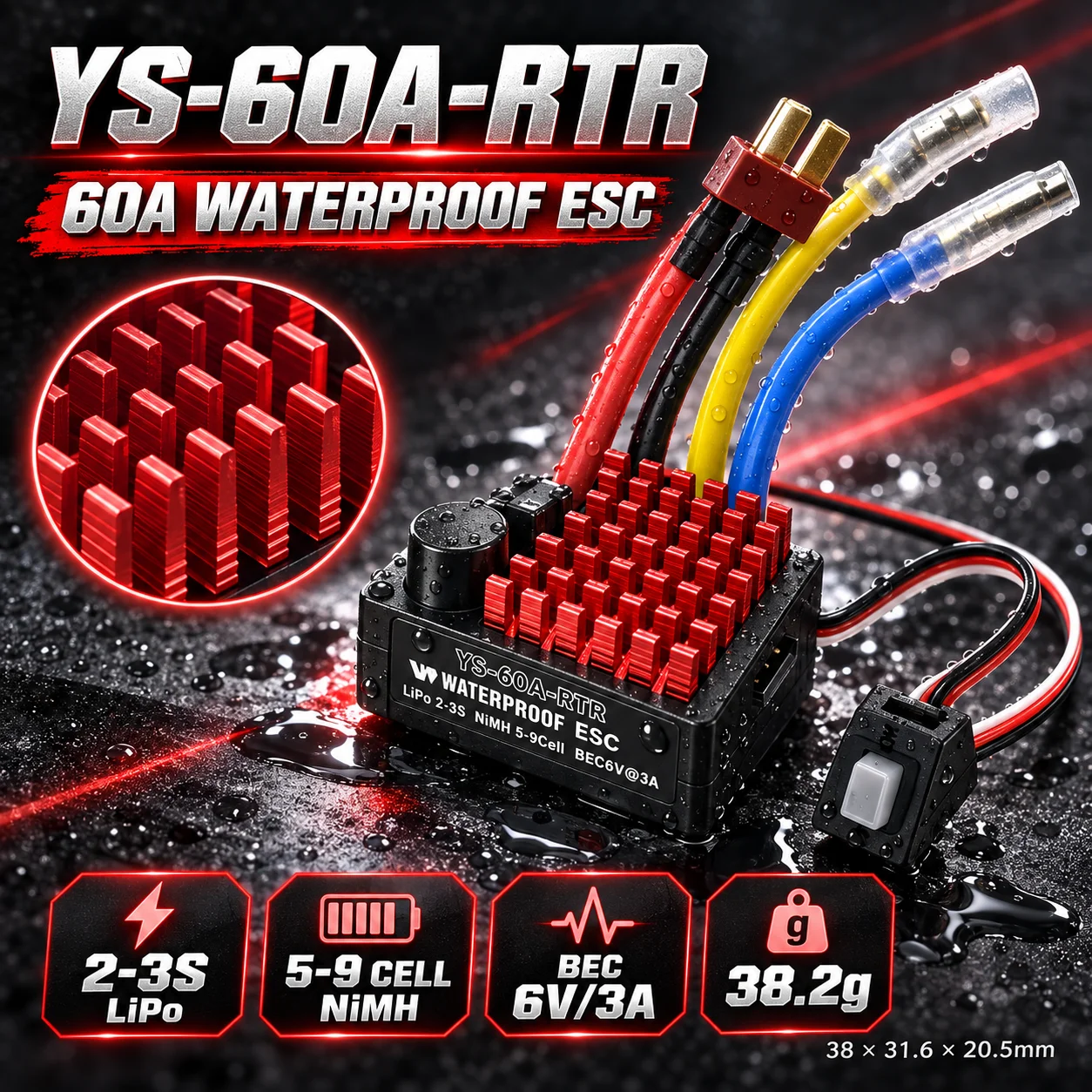 Motore brushless impermeabile  - Esc Waterproof 60A recensione e prezzo