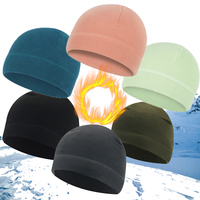 1PC Warm Winter Skull Cap Soft Polar Fleece Hat Thick Windproof Cap Outdoor Beanie Cap Ski Cap Unisex Suitable For Unisex